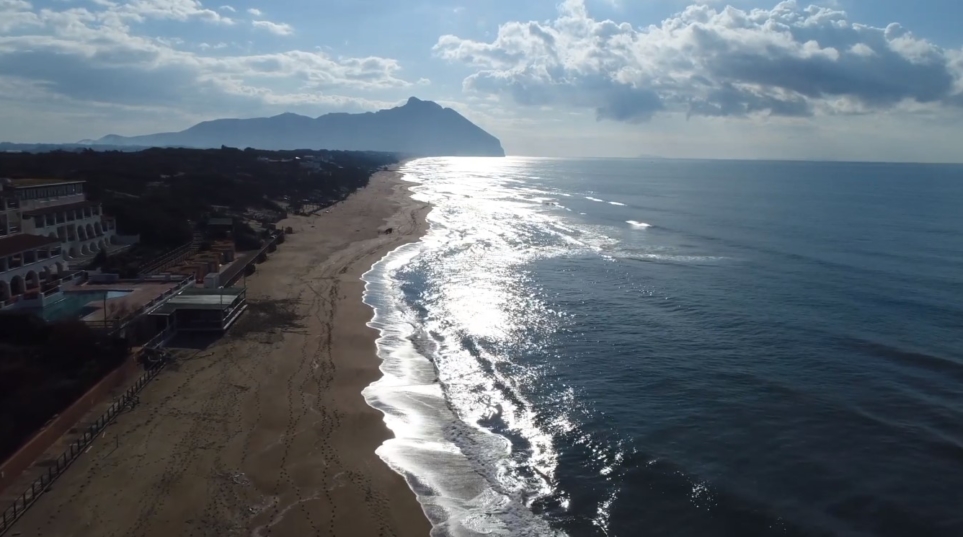 sabaudia-spiaggia-drone